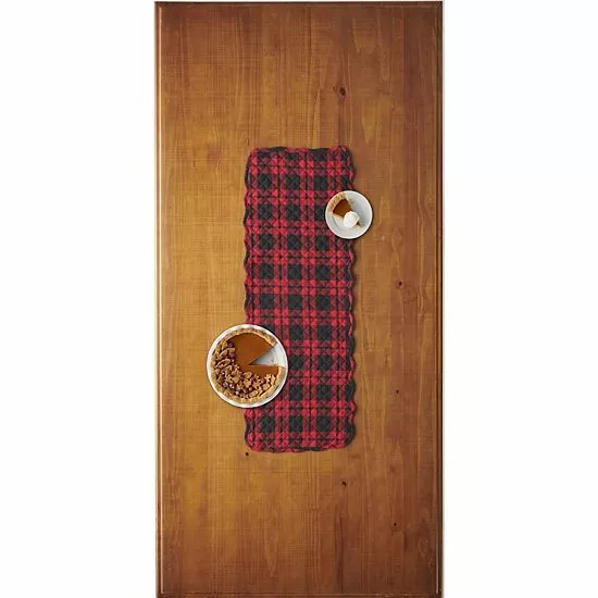 St. Nicholas Square® Cabin Buffalo Plaid Quilted Table Runner - 36" - Image 2
