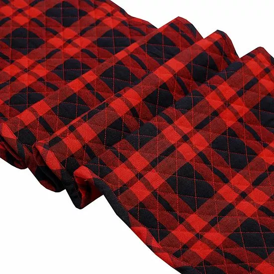 St. Nicholas Square® Cabin Buffalo Plaid Quilted Table Runner - 36" - Image 4