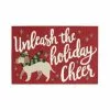 St. Nicholas Square® Dog Unleash Holiday Cheer 19.5'' X 30'' Accent Rug