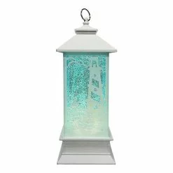 St. Nicholas Square® Lighthouse Lantern Shimmer LED Spinning Water Table Decor