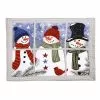 St. Nicholas Square® Snowmen In A Window Quilted Placemat