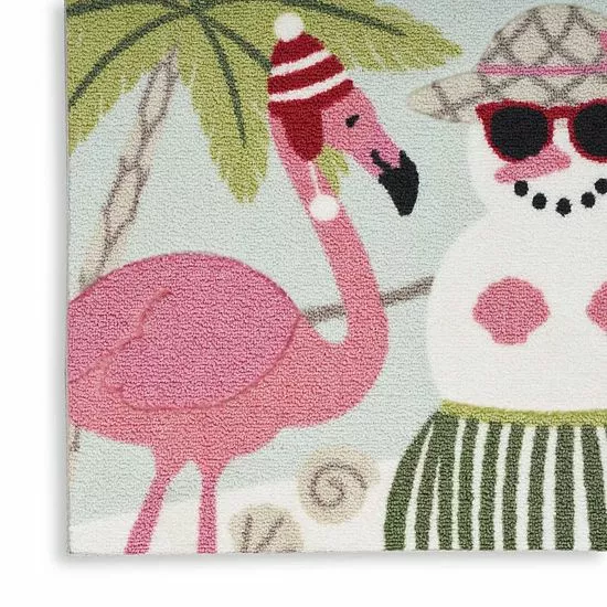 St. Nicholas Square® Flamingo Holiday 19.5'' X 30'' Accent Rug - Image 5