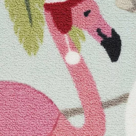St. Nicholas Square® Flamingo Holiday 19.5'' X 30'' Accent Rug - Image 6