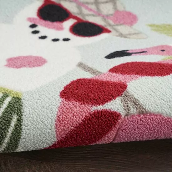 St. Nicholas Square® Flamingo Holiday 19.5'' X 30'' Accent Rug - Image 7