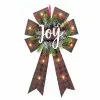 St. Nicholas Square® LED Joy Burlap Bow