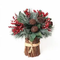 St. Nicholas Square® Dried Holly Berry Stack Table Decor