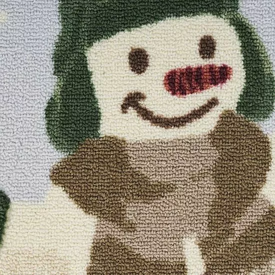 St. Nicholas Square® Snowman Duo Holiday 19.5'' X 30'' Accent Rug - Image 6