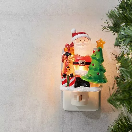 St. Nicholas Square® Santa Reindeer Night Light - Image 2