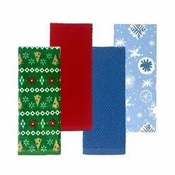 St. Nicholas Square® Wintery Kitchen Towel 4-pk.