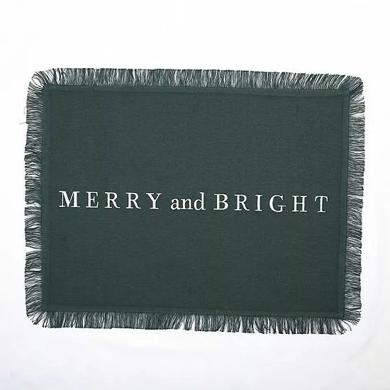 St. Nicholas Square® Merry & Bright Fringe Placemat