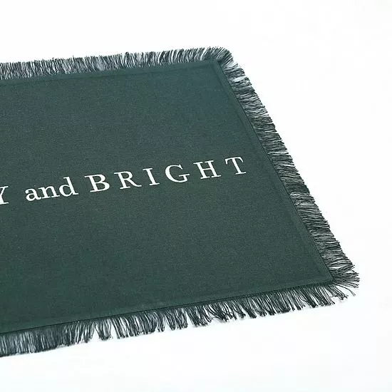 St. Nicholas Square® Merry & Bright Fringe Placemat - Image 2