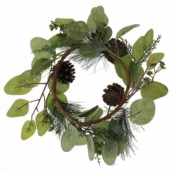 St. Nicholas Square® Artificial Glittered Greenery Mini Wreath - Image 2
