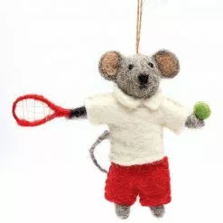 St. Nicholas Square® Tennis Mouse Christmas Ornament