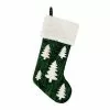 St. Nicholas Square® Green Velvet Stocking