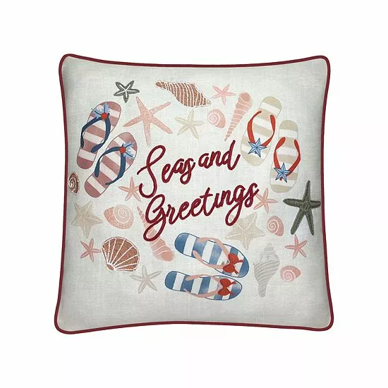 St. Nicholas Square® Seas & Greetings Throw Pillow