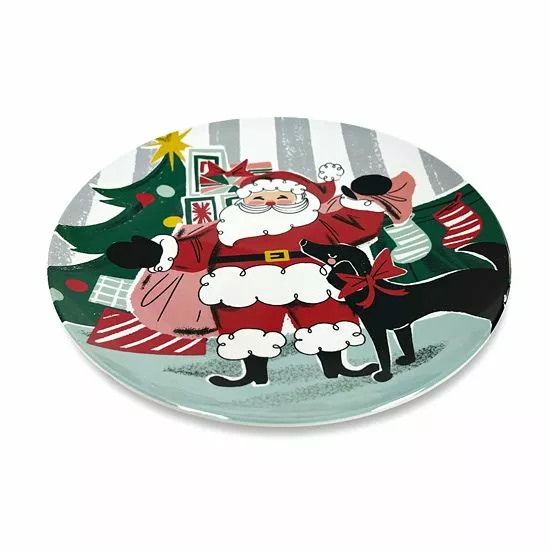 St. Nicholas Square® Merry Merry 4-pc. Dinner Plate Set - Image 2
