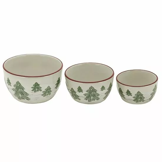 St. Nicholas Square® Yuletide 3-pc. Nesting Bowl Set