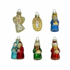 St. Nicholas Square® Glass Nativity Mini Christmas Ornament 6-pack Set