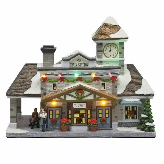 St. Nicholas Square® Village Train Station House