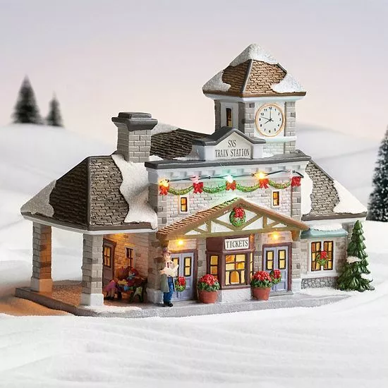 St. Nicholas Square® Village Train Station House - Image 3