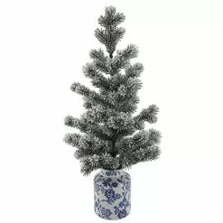 St. Nicholas Square® Artificial Flocked Tree Floor Decor