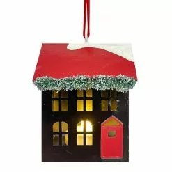 St. Nicholas Square® LED Black House Christmas Ornament