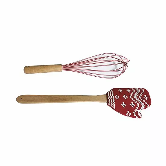 St. Nicholas Square® Yuletide 2-pc. Mitten Spatula & Whisk Set - Image 2