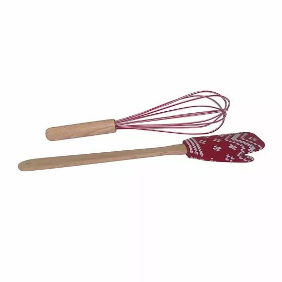 St. Nicholas Square® Yuletide 2-pc. Mitten Spatula & Whisk Set - Image 3