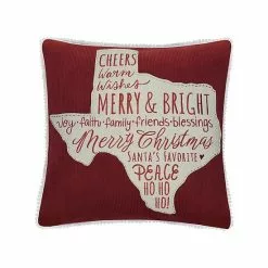 St. Nicholas Square® Texas Patch Throw Pillow