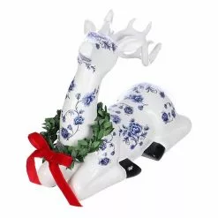 St. Nicholas Square® Sitting Deer With Wreath