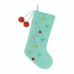 St. Nicholas Square® Memory Lane Knit Pom Stocking