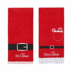 St. Nicholas Square® Holiday Season Hand Towel 2-pack Set Green Hats