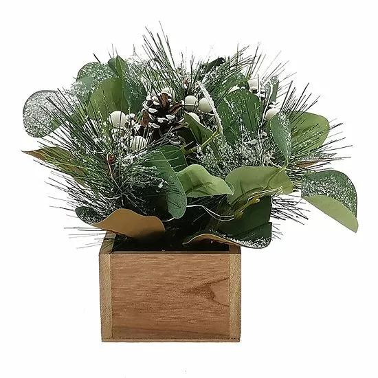 St. Nicholas Square® Pre-Lit Artificial Berry Greenery Table Decor - Image 2