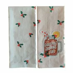 St. Nicholas Square® Christmas Shopping Fuel Tea Towel 2-pk.