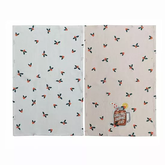 St. Nicholas Square® Christmas Shopping Fuel Tea Towel 2-pk. - Image 3