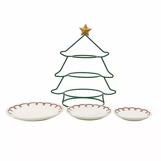 St. Nicholas Square® Memory Lane Christmas Tree 3-Tier Server - Image 2