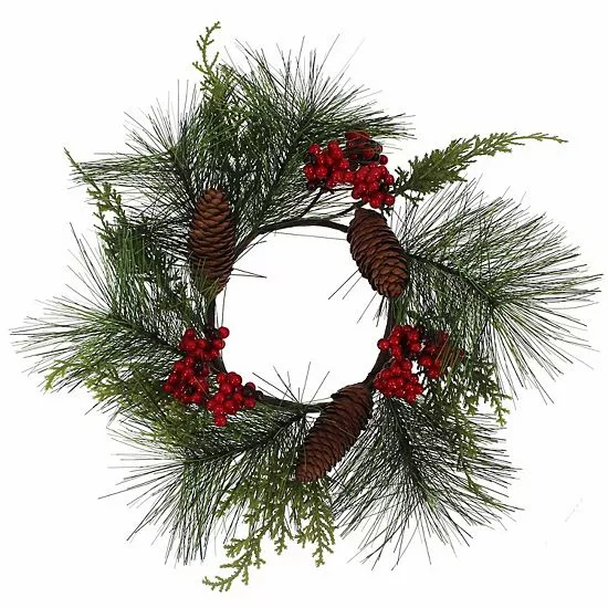St. Nicholas Square® Artificial Holly Berry Mini Wreath