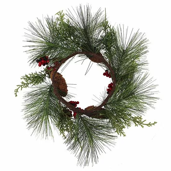 St. Nicholas Square® Artificial Holly Berry Mini Wreath - Image 2