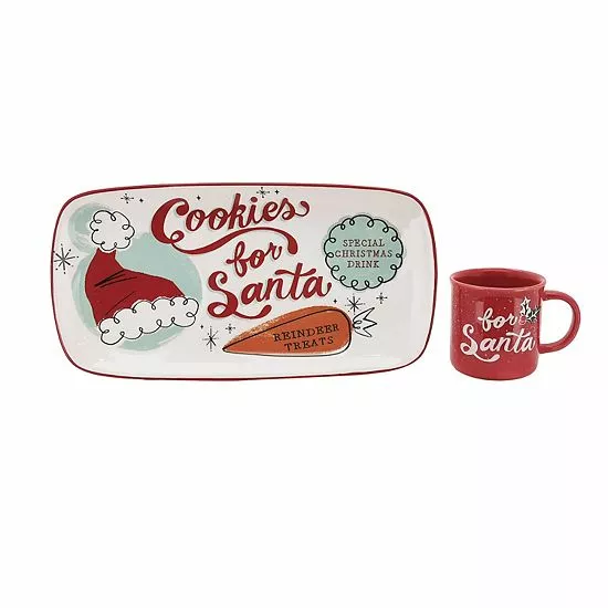 St. Nicholas Square® Memory Lane Cookies For Santa Cookie Plate & Mug Set - Image 2