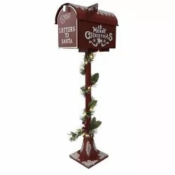 St. Nicholas Square® Letters To Santa LED Mailbox Floor Decor