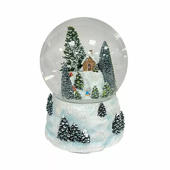 St. Nicholas Square® Winter Scene Musical Snow Globe Table Decor