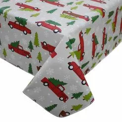 St. Nicholas Square® Farmhouse Truck Vinyl Tablecloth