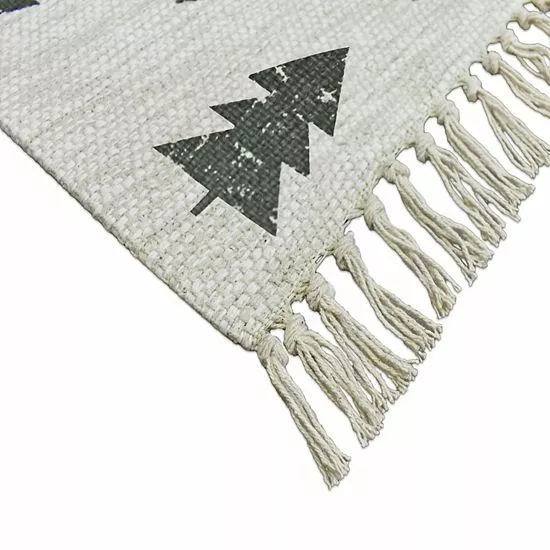 St. Nicholas Square® Tree Fringe Table Runner - 36" - Image 2
