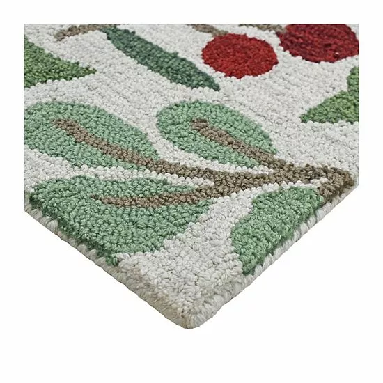 St. Nicholas Square® Holy Berry Hooked 20'' X 30'' Rug - Image 4