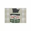 St. Nicholas Square® Buffalo Check Snowman Rug