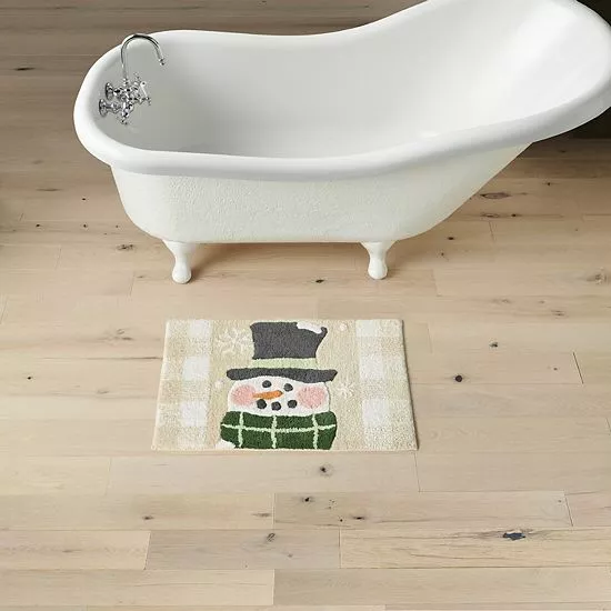 St. Nicholas Square® Buffalo Check Snowman Rug - Image 2