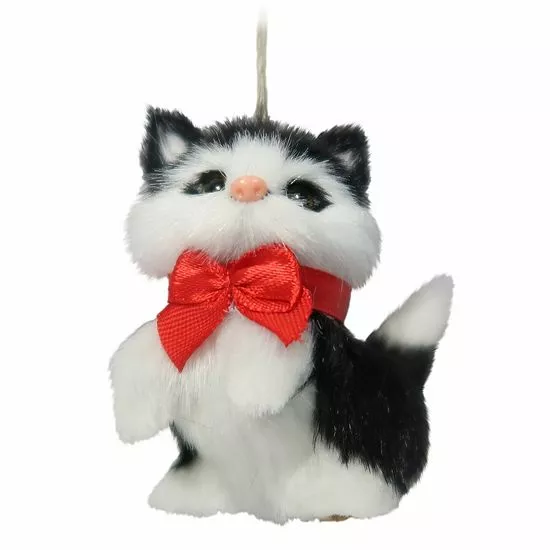 St. Nicholas Square® Faux Fur Cat Christmas Ornament