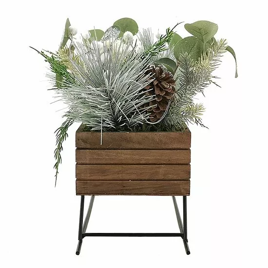 St. Nicholas Square® Pre-Lit Sled Artificial Branches Table Decor - Image 4