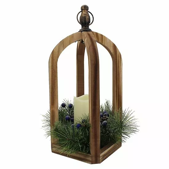 St. Nicholas Square® LED Wood Lantern - Image 3