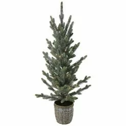 St. Nicholas Square® Pre-Lit Artificial Pine Tree Floor Decor